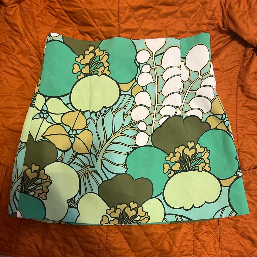 COPY - Zara A line Printed Mini Skirt